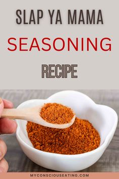 Simple yet bold Cajun seasoning Moroccan Seasoning Recipe, What Is Slap Your Mama Seasoning, Slap Yo Momma Seasoning Recipe, Make Your Own Cajun Seasoning, Bbq Seasoning Recipe Spice Mixes, Slap Your Momma Seasoning, Spicy Seasoning Recipes, Slap Ya Mama Seasoning Recipe Diy, Slap Ya Mama Seasoning Recipe Chicken