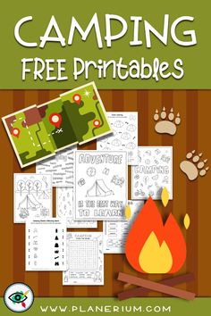 camping free Printables for kids Camping Theme Activities Classroom, Camping Activities Classroom, Camping In Classroom Activities, Camp Kindergarten Activities, Camping Infant Activities, Camp Theme School Activities, Recess Ideas School Outdoor, Camping In Classroom For Kids, Camping Theme Class Party