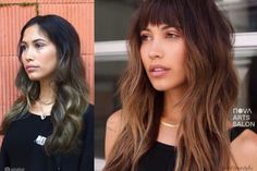 31 Trendiest Front Layered Haircuts for Long Hair Long Textured Hair, Cut Your Own Hair, Long Hair Perm, Long Shag Haircut, Layered Haircuts With Bangs, Layered Hair With Bangs, Choppy Bangs, Textured Curly Hair, How To Cut Your Own Hair