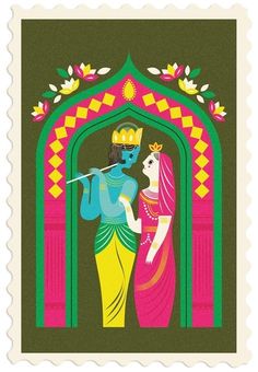 Pigeon Post, Radha And Krishna, Krishna Hindu, Undying Love, Indian Inspired, Illustrated Map, Indian Gods