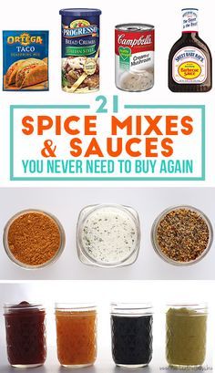 spice mixes and sauces you never need to buy again