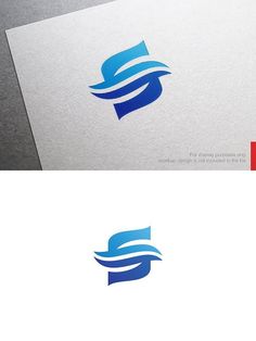 the letter s is made up of blue and red waves