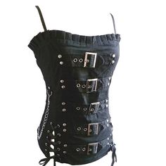 Punk Corset, Gothic Things, Goth Tops, Punk Clothes, Gothic Pants, Punk Looks, Gothic Tops, Attitude Clothing, Goth Corset