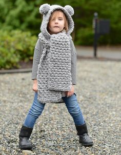 Zolta Hooded Scarf Hooded Scarf Pattern, Velvet Acorn, Crochet Hooded Scarf, Crochet Hood, Crochet Knit Hat, Crochet Beanie Hat, Kids Outdoor, Hat Ideas, Hooded Scarf