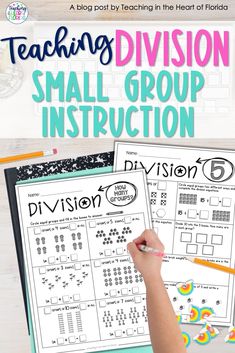 the teaching division small group instruction for students to learn how to use their own numbers