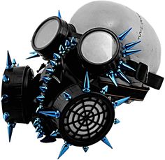 PRICES MAY VARY. Main Color: black/blue size:one size Punk Gothic Blue Spikes Steampunk Gas Mask Goggles Cosplay Props Halloween Costume Accessories Men/Women Cyberpunk Accessories, Steampunk Gas Mask, Gas Mask Art, Steampunk Goggles, Blue Mask, Black Punks, Retro Accessories, Cool Masks, Steampunk Accessories