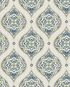 Sample Adele Green Damask Wallpaper Green Damask Wallpaper, Danielle Wallpaper, Mediterranean Wallpaper, Wallpaper Boulevard, Wallpaper Warehouse, Drawing Designs, A Street Prints, Aqua Wallpaper, Coastal House