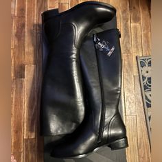 Brand New Aqua Diva Black Leather Waterproof Boots - Size 9.5 (Runs Small) Luxury Boots, Diva Style, Posh Style, Small Details, Tag Someone Who, Waterproof Boots, Tag Someone, Rain And Snow Boots