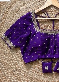 Hand embroidered ready made saree blouse / crop top/stitched saree blouse usa / purple U neck  saree blouse/ hand embroidered blouse/zardosi blouse/U neck  saree blouse/ purple pure silk blouse/ maggam work blouse        It is very true that a perfect blouse is the one which makes your saree look stand out !! If you find one of such a style that you have been wanting to have then dont let it go !! we carry such unique trending blouses that instantly add a stylish look to any saree !!     Well..! Zardosi Blouse, Embroidery Blouse Saree, Hand Embroidery Blouse, Ready Made Blouse, Blouse Maggam Work, Maggam Blouse, Saree Blouse Styles, Stitched Saree, Blouse Crop