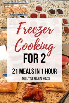 freezer cooking for 2 meals in 1 hour the little frugal house is here