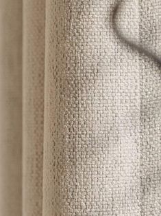 closeup of the textured fabric on a curtain