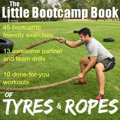 the little boot camp book has an image of a man pulling on a rope