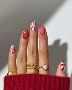 christmas candy cat eye nails 🍬🎄🍭❤️🍫🎅✨ rings from @monicavinader 🫶 #nails #nailinspo #nailart #naildesign #christmasnails #xmasnails #holidaynails #nailsofinstagram #winternails #novembernails Monthly Nails, Red Christmas Nails, Holiday Nail Designs, Pinterest App, Cute Christmas Nails, Christmas Gel Nails, Cat Eye Nails, Festival Nails