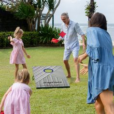 RayChee Cornhole Boards Game Set-Perfect Toss Game Set with 8 Bean Bags-Fun cornhole game for all age RayChee Regulation Size Cornhole Set, Portable Cornhole Boards, Waterproof Corn Hole Outdoor Game, Bean Bag Toss Game Cornhole Set from RayChee turns your lawn into a cornhole playing field. There's a reason this simple throwing game has become so popular among soccer fans and tailgaters season after season: it's easy to learn, easy to play, lots of fun, and hard to master. Design highlights of Throwing Games, Bean Bag Toss Game, Bag Toss Game, Cornhole Game, Outdoor Games For Kids, Usa Bag, Bean Bag Toss, Corn Hole Game, Corn Hole