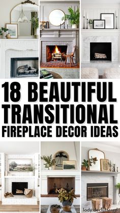 18 Beautiful Transitional Fireplace Decor Ideas Fireplace Mantel Update, 2024 Mantle Decor, Decorate Fireplace Mantle Ideas, Over The Mantle Decor Ideas, Over The Fireplace Decor Mantel Ideas, How To Style Mantle, Everyday Mantle Decor Modern, Mantel Styling Ideas, How To Style Fireplace Mantel