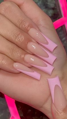 Simple Long Square Nails, Baddie Nail Sets, Baddie Acrylic Nails Long, Acrylic Nails Ideas Pink, Nail Ideas Long Square, Nail Inspo Square Medium, Long Simple Nails, Simple Long Nails, Pink Aesthetic Nails