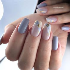 Nagellack Trends, Her Nails, Bling Nails, Minimalist Nails, Pretty Acrylic Nails, Purple Nails, Gorgeous Nails