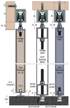 the diagram shows different types of valves and their corresponding components, including one for each valve