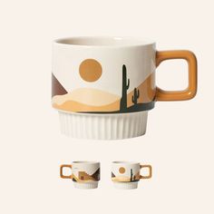 Desert-Vibe-Artisanal-Mug-4 Desert Inspo, Mug Deserts, The Joshua Tree, Desert Style, Desert Fashion, Desert Vibes, Desert Oasis, Ceramics Ideas, Desert Sunset