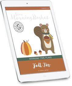 an ipad with the cover of morning time plans for fall to go on sale in stores