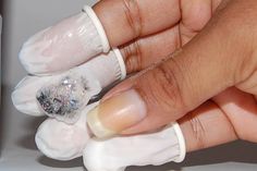 How to take Glitter Off, The Easy Way - The Color Republic Finger Cots, Nail Polish Nail Art, Nail Gems, Finger Nails, Nail Fashion, Great Nails, Gem Nails, Art Nails, Fabulous Nails