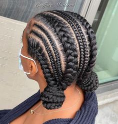 Pigtail Buns, Feed In Braids, Braided Hairdo, Feed In Braids Hairstyles, African Hair Braiding Styles, Braided Cornrow Hairstyles, Braids Hairstyles Pictures, Feed In Braid, Pelo Afro