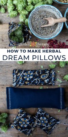 how to make herb dream pillows