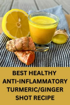 Understand the reasoning behind this awesome Anti-Inflammatory Shot recipe and the tips and tricks to making a successful wellness shot for your gut health! How To Eat Turmeric, Ginger For Inflammation, Help With Digestion, Turmeric Juice