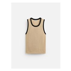 Regular fit knit top made of spun viscose blend fabric. Sleeveless with contrasting full cut round neckline. Rib trim. Sleeveless Knit Top, Sleeveless Knit, Knit Tank Top, Shirt Blouses Tops, Cardigan Sweater Jacket, Tshirt Skirt, Knit Tank, Knitwear Cardigan, T Shirt Vest