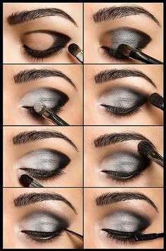 this is what my jobs going to be. this helps when I need to prov that I'll be good at my job. Smokey Eyes Tutorial, Teknik Makeup, Make Up Diy, Makeup Tip, Smokey Eye Tutorial, Smokey Eye Makeup Tutorial