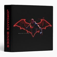 Gotham Knights Red Hood in Logo 3 Ring Binder