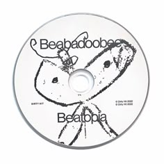 a cd disc with the words beaaboobe on it and a drawing of a dog