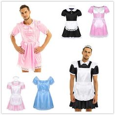 Men In Maid Dress, French Maid Apron, Maid Apron, Mens Fancy Dress, Mens Halloween, Role Play Costume, Maid Cosplay, Fancy Costumes, French Maid