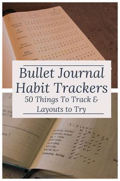 Bullet Journal Habit Tracker Ideas. Tracking your habits in your bullet journal is a great way to keep you on task! Here are some great ideas for what to track and different layouts to try. via @thegoalchaser #bujo #bulletjournalideas  #habittracker Journal Habit Tracker Ideas, Bullet Journal Habit Tracker Ideas, Habit Tracker Ideas, Bullet Journal Habit Tracker, Journal Habit Tracker, How To Bullet Journal, Journal Tracker, Tracker Ideas