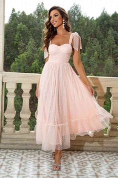 Sweetheart Neck Dress, Sweetheart Neck Dresses, Summer Formal Dresses, Pink Summer Dress, Pink Formal Dresses, Gala Dinner, Pink Ties, Sweetheart Neck, Tie Dress