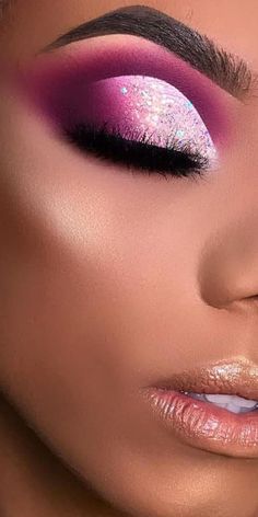 Glam Eye Makeup, Eye Makeup Cut Crease, Angel Makeup, Party Make-up, Makeup Help, Dope Makeup