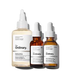 A set of formulations to visibly even skin tone and boost skin radiance. The Ordinary Acne, Exfoliating Toner, Alpha Arbutin, Skin Radiance, How To Exfoliate Skin, Eye Contour, Improve Skin Texture, Eye Serum, Glycolic Acid