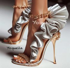 #silver #Super #elegant #sandals  , #stilettos #heels AI generated by Cammoranesi Cristina Whimsical Shoes, Bling Dress, Fashion Shoes Boots, Classy Shoes