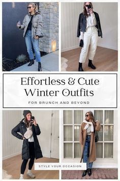 Sunday Lunch Outfit Winter, Sunday Brunch Outfit Winter Casual, Winter Brunch Outfit Casual, Brunch Outfit Cold Weather, Sunday Lunch Outfit, Casual Brunch Outfit Winter, Petite Winter Outfits, Airport Outfit Winter, Sunday Brunch Outfit