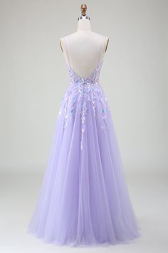 Purple Sleeveless Tulle Evening Dress, Purple Evening Dress For Summer Banquet, Lavender Ball Gown For Party, Purple Evening Dress For Summer Banquets, Purple Summer Evening Dress For Banquet, Summer Purple Evening Dress For Banquet, Lavender Tulle Evening Dress For Party, Lavender Gown For Prom Party, Lavender Gown For Prom Season Party