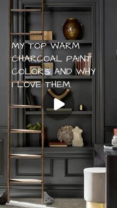 Dive into the sophisticated depth of Warm Charcoal in today’s spotlight from our cherished paint color series! These shades offer a bold yet warm embrace, blending the rich intensity of charcoal with inviting warmth:

* Iron Ore by Sherwin Williams
* Urbane Bronze by Sherwin Williams
* Kendall Charcoal by Benjamin Moore
* Iron Mountain by Benjamin Moore
* Tanner’s Brown by Farrow & Ball Sherwin Williams Kendall Charcoal, Sherwin Williams Charcoal Gray, Charcoal Slate Benjamin Moore, Urban Bronze Living Room, Benjamin Moore Iron Ore, Sherwin Williams Honed Soapstone, Forged Steel Sherwin Williams, Sherwin Williams Backdrop, Charcoal Bedroom Ideas