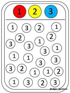 a coloring page with numbers on the top and below it is a color - by - number