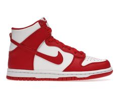 Nike Dunk High Championship White Red (GS) - DB2179-106 Supra Sneakers, Nike High, Nike Dunk High, Sneakers Adidas, Dunk High, Red Nike, Red Sole, Jordan 1 High, Tube Socks