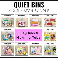 the busy bins and morning tips for quiet bins