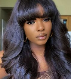 Hair Colorful, Hair Tricks, Wig Ideas, Curated Closet, Human Wigs, Black Hairstyles, Trending Hairstyles, Natural Hairstyles, Wigs With Bangs