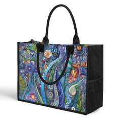 Twilight Tapestry: Patchwork Flowers in Dark Blues and Purples with Bl – Texas Daisy Multicolor Fabric Bags With Pockets, Multicolor Canvas Bag With Pockets, Blue Bohemian Gift Bag, Blue Canvas Shoulder Bag For Errands, Blue Canvas Bag With Removable Pouch, Bohemian Blue Canvas Bag, Bohemian Fabric Travel Bag, Blue Canvas Beach Bag For Shopping, Blue Canvas Bag For Daily Use