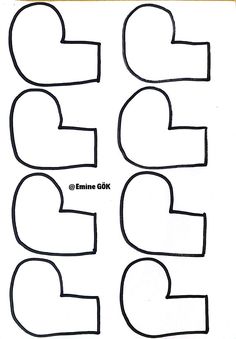 the letter g is made out of paper and has been cut into smaller shapes to make it