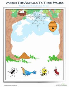 an insect themed poster with bees, bugs and a beehive in the background