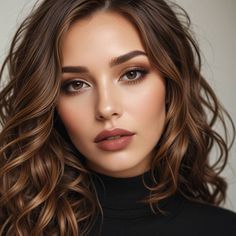 Fall Makeup Looks Hooded Eyes, Brunette Brown Eyes Makeup, Brown Smoky Makeup Looks, Makeup For Brown Eyes Brunette, Natural Fall Makeup, Winter Wedding Makeup, Wedding Guest Makeup, Glam Wedding Makeup, Wedding Makeup For Brown Eyes