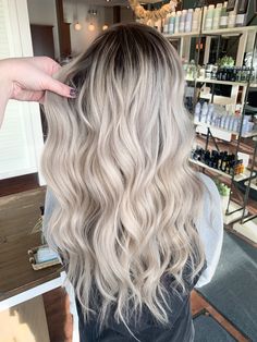 Beautiful icy blonde by Brooke @cherishhair Full Highlights Blonde On Brown Hair, Blonde Shadow Root, Boutique Hair Salon, Shadow Root, Gorgeous Hair Color, Icy Blonde, Hair Design, About Hair, Gorgeous Hair